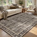 Washable Area Rug 5'x8' Living Room, Vintage MCM by Jainmy