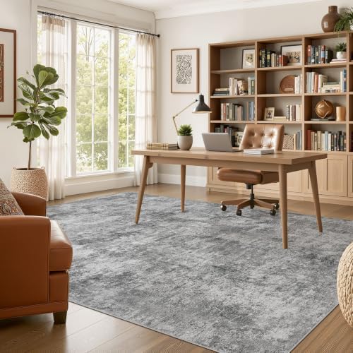 Nakagishi Boho 5x7 Area Rug Living Room Rugs Machine Washable Gray - Image 5