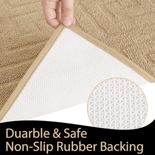 AROGAN Washable Chenille Hallway Runner Rug Non Slip Mat, 24x60 Inch - Image 2