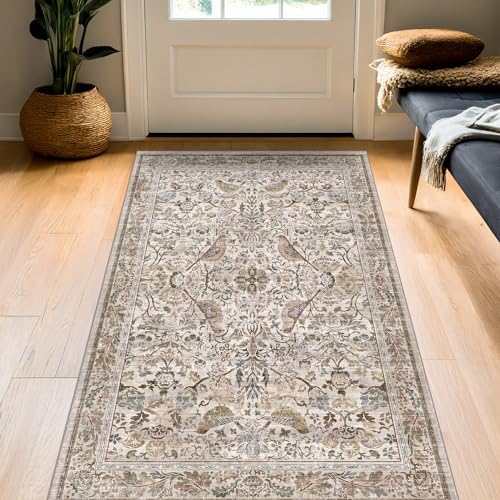 Washable 3x5 Moss Large Entryway Rugs - Image 3
