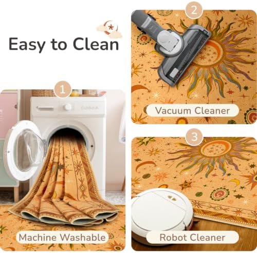 Vacuum-Friendly, 8x10 Washable Area Rug - Image 4