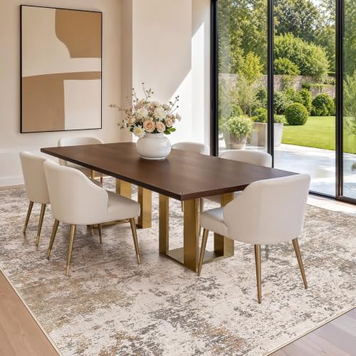 10x14 Area Rugs Living Room Abstract Washable Rug - Image 3