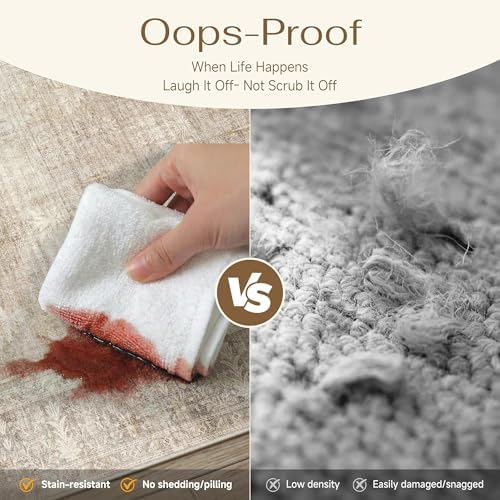 HUGEAR Beige 4x4 Neutral Round Rugs - Image 6