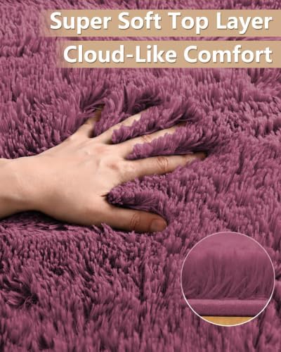 Smiry Area Rugs for Living Room Bedroom 2x3 ft, Fluffy Washable Carpet - Image 2