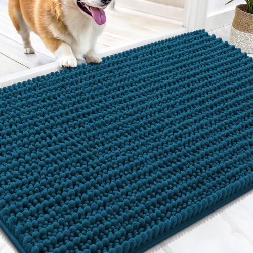 OLANLY Dog Door Mat for Muddy Paws 30x20, Ultra-Absorbent Chenille Mud Mat by OLANLY