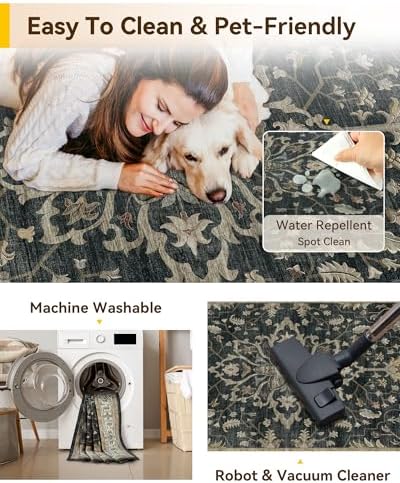 RELEANY Washable Area Rug - Image 4