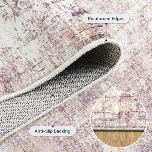 2x3 Area Rug Washable Abstract: Non Slip Throw Rugs - Image 3
