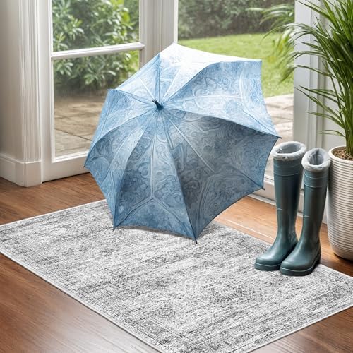 2x3 Rug Non Slip, Small Washable Entryway Rug - Image 4