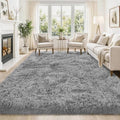 Tosuoka 6x9 Area Rugs for Living Room Bedroom, Soft Fluffy Rug Light Gray by Tosuoka