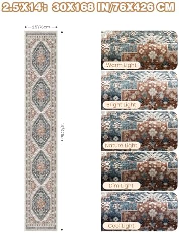 Washable Runner Rug 2.5x14, Long Kitchen Rugs Non-Slip - Image 2