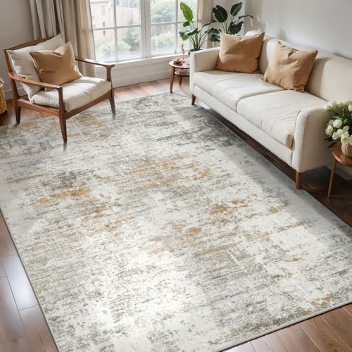 Tangsoo Abstract 3x5 Washable Area Rug, Modern Non Slip Indoor Accent Rugs - Image 2