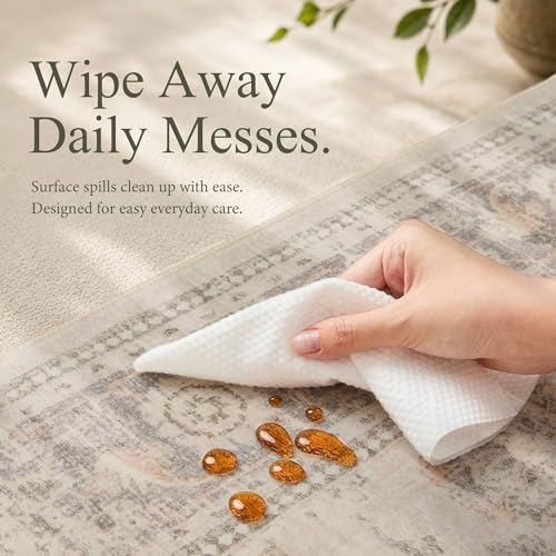 8x10 Washable Boho Area Rug - Image 5