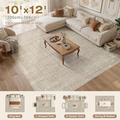 Nakagishi Neutral 10x12 Area Rugs - Image 5