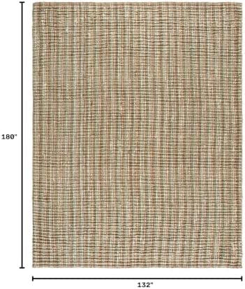 SAFAVIEH Natural Fiber Area Rug 11x15, Jute Knotted X-Large Sage NF447S - Image 2