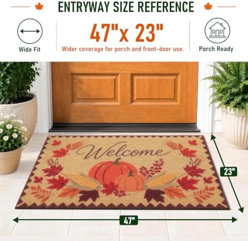 OLANLY Front Door Mat 47x32, Low Profile Doormat - Image 2