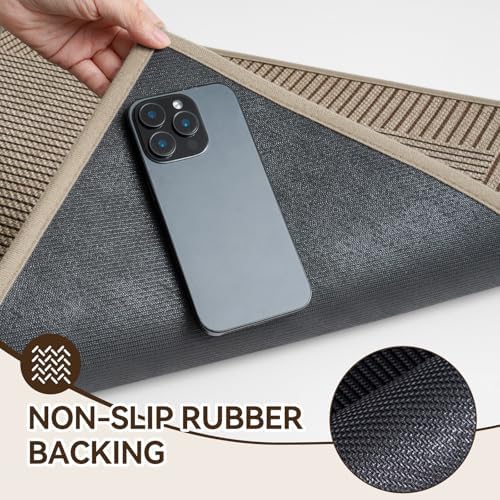 Door Mat 24"x35", Thin Dirt Trapper Entryway Front Doormat - Image 6