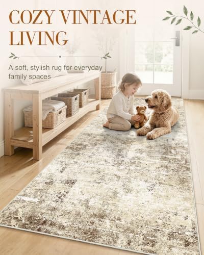 OLANLY 2x4 Washable Accent Rug Non Slip Carpet - Image 3