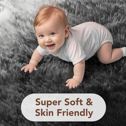 FinRèc Home 9x12 Non-Slip Fluffy Area Rugs - Image 5