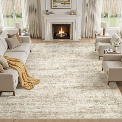 cotiled 9x12 Area Rugs Abstract Distressed Washable Large Living Room Rug by COTILED