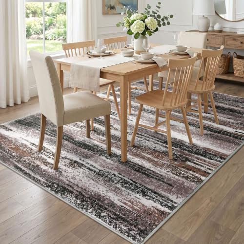 Lansny Modern Abstract 5x7 Area Rugs - Image 3