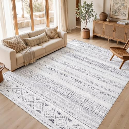 cotiled 6x9 Area Rugs for Living Room: Boho Washable Rug for Dining Room by COTILED