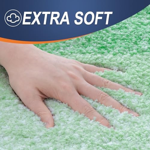 OLANLY Luxury Toilet Rugs U-Shaped 24x20, Soft Absorbent Microfiber Mat - Image 3