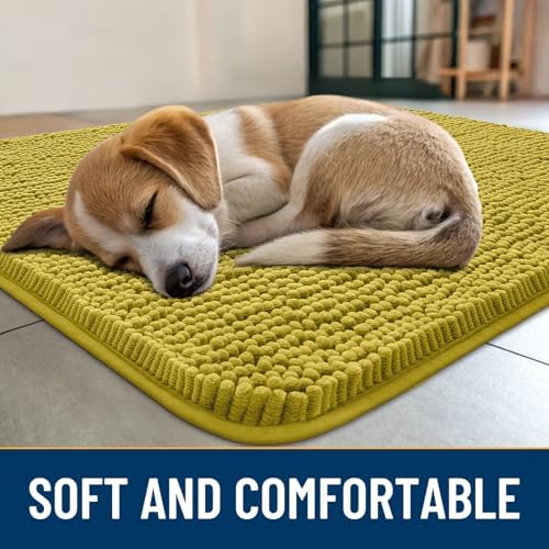 Smiry Dog Door Mat for Muddy Paws 30x20, Absorbs Moisture and Dirt Doormat - Image 2