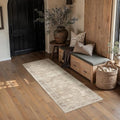 HUGEAR Beige 2x6 Neutral Runner Rugs by HUGEAR