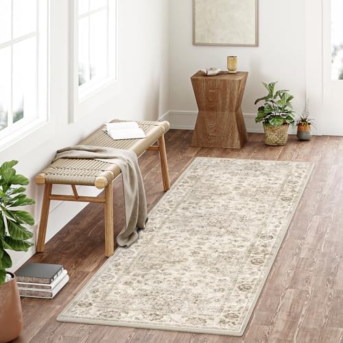2'6x8 Beige Neutral Runner Rug - Image 2
