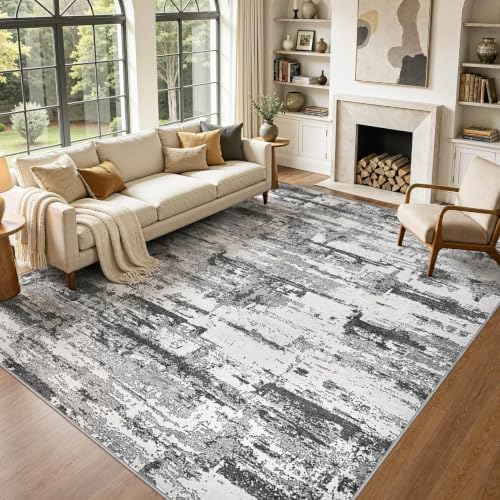 7x10 Area Rugs Abstract Washable Living Room Rug by JessibouAreaRug