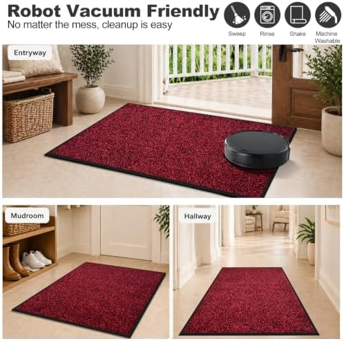 Mibao Super Absorbent Front Door Mat, Non-Slip Washable Indoor Doormats - Image 5