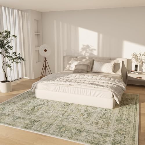 10 x12 Washable Area Rug for Living Room: Large Bedroom Rug Non Slip Carpet - Image 3