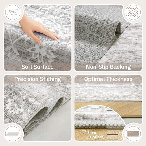 Soalmost Washable Round Rug 8ft - Image 6