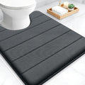 OLANLY Memory Foam Toilet Rugs U Shaped 24x20, Super Soft and Absorbent by OLANLY