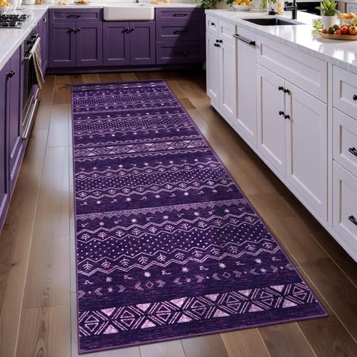 SERISSA 2x5 Washable Non-Slip Boho Runner Rug by SERISSAHomeDecorCollection