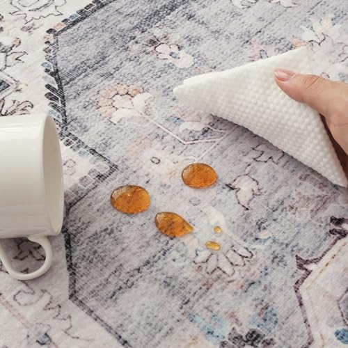 Rugcomf Small Rug 2x3 Door Mat Washable Non Slip Vintage - Image 5