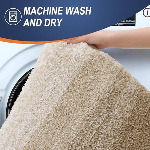 OLANLY Bathroom Rugs Mat 34x21, Extra Soft Absorbent Microfiber Bath Rugs - Image 6