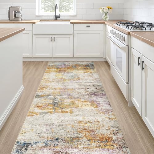 LOONGRUG Runner Rug 2x5 Washable Non-Slip Kitchen Neutral Modern Rug by LOONGRUG