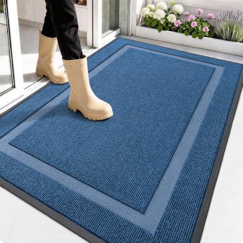 OLANLY Front Door Mat Outside 59x30, All-Season Heavy-Duty Rubber Doormat by OLANLY