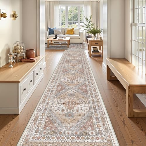 3x18 Long Runner Rugs for Hallway Vintage Washable Rug - Image 3