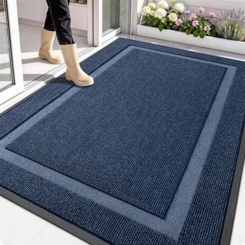OLANLY Front Door Mat Outside 71x47, All-Season Heavy-Duty Rubber Doormat by OLANLY