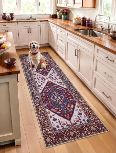 SERISSA 2x6 Washable Non Slip Boho Runner Rug by SERISSAHomeDecorCollection