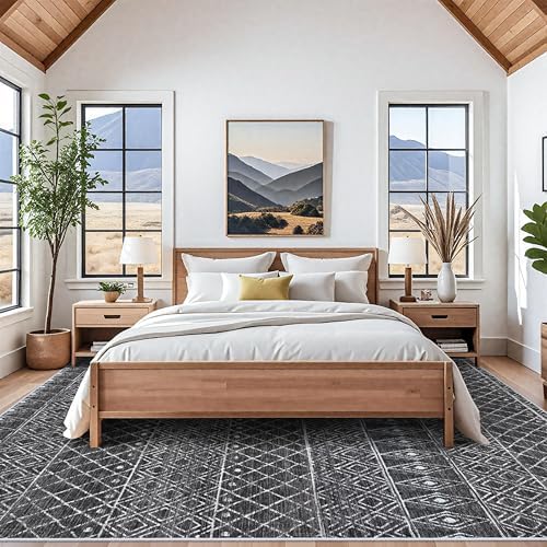 10x12 Modern Moroccan Washable Area Rug - Image 4