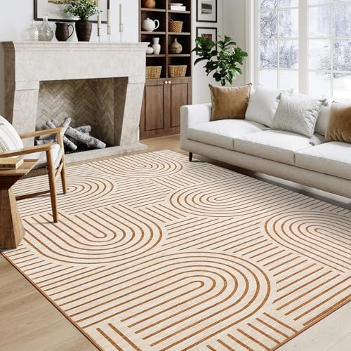 ROYHOME Modern Washable Rug 10x13 Area Rugs by ROYHOME