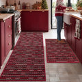 Kitchen Rugs Sets of 2, Non Slip Kitchen Mats by BSICPRO