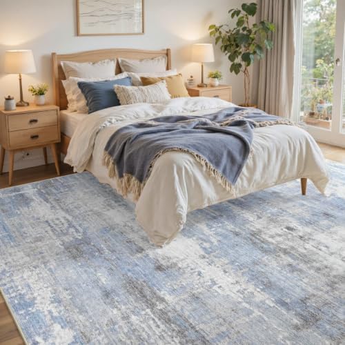 8x10 Ft Abstract Washable Area Rugs - Image 4