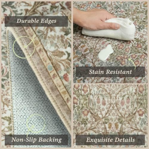 JTJ Kitchen Rugs Set of 3, Forest Vintage Kitchen Mats, Washable Runner - Image 4