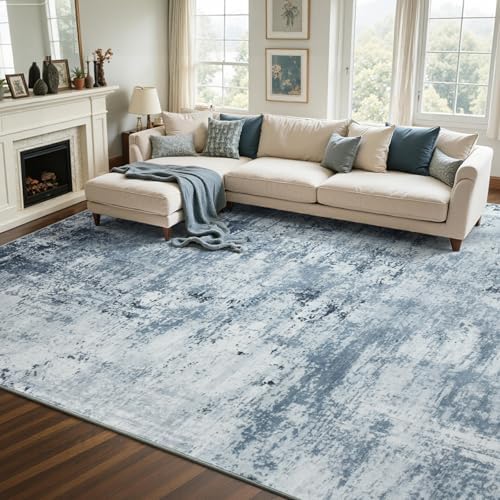 8x10 Ft Abstract Washable Area Rugs - Image 2