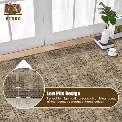 Washable Area Rug 9' x 12' Vintage Traditional Persian Mat - Image 5
