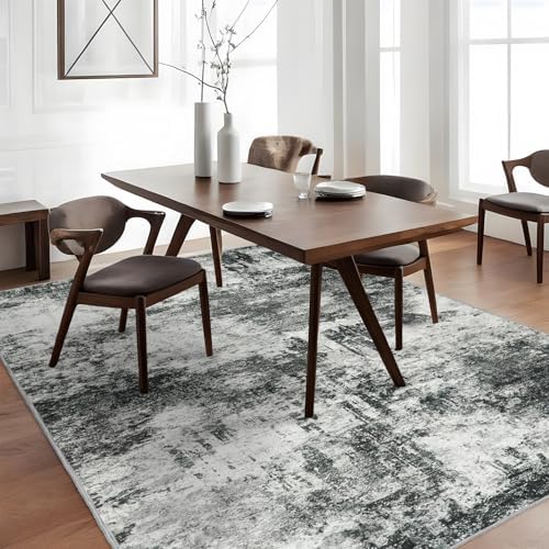 Washable 3x5 Abstract Area Rug: Non Slip Indoor Rugs - Image 3